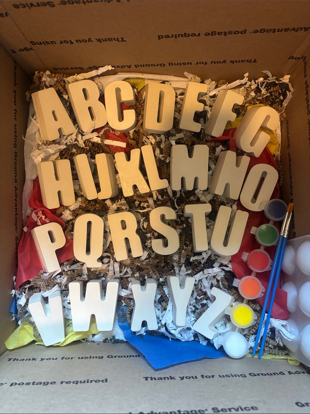 Alphabet Plaster Painting Set! 🎨🖌️